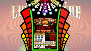 Double Jackpot Grand Wheel Lions Share Slot Machine