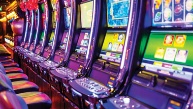 Row of slot machines