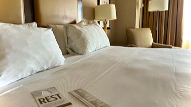 Hotel Room with Bed