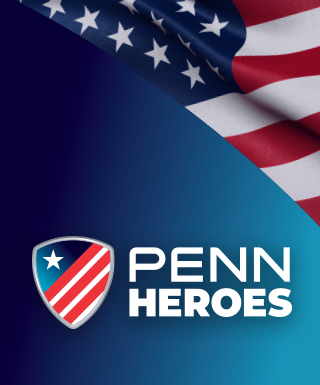 PENN Heroes & American Flag